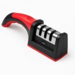 Anubhav Janni Knife Sharpner Sharpener Easy Grip Handle Non Slip Rubber Base Sharpening Tool All Types Ceramic Knives Steel Manual Kitchen Knives Handle Base Machine Diamond (Pack Of 1 Pcs)