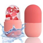 Anubhav Janni Ice Roller Silicone for Face Eyes Facial Mold Holder Skincare Antic Wrinkle Puffiness Reducer Black Men Women Reusable Unbreakable Massager Glowing Skin (Pack Of 2 Pcs)