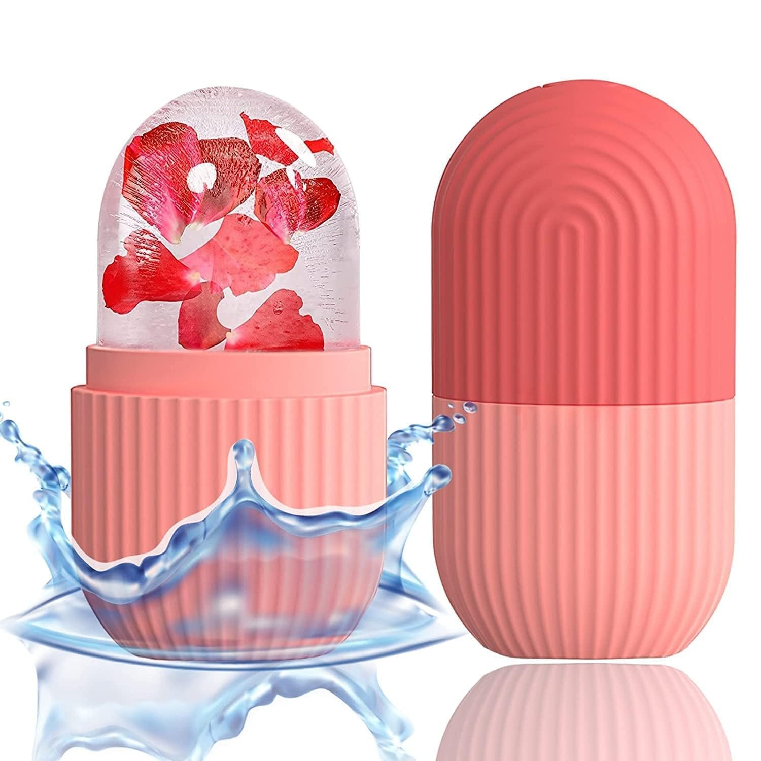 Anubhav Janni Ice Roller Silicone for Face Eyes Facial Mold Holder Skincare Antic Wrinkle Puffiness Reducer Black Men Women Reusable Unbreakable Massager Glowing Skin (Pack Of 2 Pcs) Anubhav Janni Ice Roller Silicone for Face Eyes Facial Mold Holder Skincare Antic Wrinkle Puffiness Reducer Black Men Women Reusable Unbreakable Massager Glowing Skin (Pack Of 2 Pcs) - Image 1