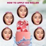 Anubhav Janni Ice Roller Silicone for Face Eyes Facial Mold Holder Skincare Antic Wrinkle Puffiness Reducer Black Men Women Reusable Unbreakable Massager Glowing Skin (Pack Of 2 Pcs) - Image 4