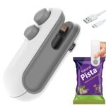 Anubhav Janni Mini Sealing Machine Portable For Food Packets Handheld Sealer Snacks Chips Plastic Bags Cutter With Magnetic Strip Refrigerator Storage Freshness Preserver (Pack Of 1 Pcs)