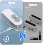 Anubhav Janni Mini Sealing Machine Portable For Food Packets Handheld Sealer Snacks Chips Plastic Bags Cutter With Magnetic Strip Refrigerator Storage Freshness Preserver (Pack Of 1 Pcs) - Image 3