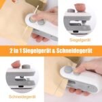 Anubhav Janni Mini Sealing Machine Portable For Food Packets Handheld Sealer Snacks Chips Plastic Bags Cutter With Magnetic Strip Refrigerator Storage Freshness Preserver (Pack Of 1 Pcs) - Image 4