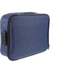 Anubhav Janni Document Bag Blue Multipurpose Organizer with Lock, Upgraded File Home Office Travel Safe Storage Office Multilayer Folders Pouch Bag Pocket Laptop Passport Home (Pack Of 1 Pcs) - Image 3