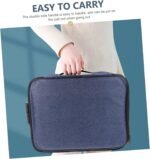 Anubhav Janni Document Bag Blue Multipurpose Organizer with Lock, Upgraded File Home Office Travel Safe Storage Office Multilayer Folders Pouch Bag Pocket Laptop Passport Home (Pack Of 1 Pcs) - Image 9