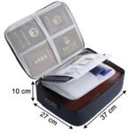 Anubhav Janni Document Bag Black Multilayer Travel File Organizer Storage Lock Waterproof Folders Safe Pouch Home Office Organizer Passport Home Office Bag Laptop (Pack Of 1 Pcs) - Image 2