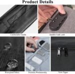 Anubhav Janni Document Bag Black Multilayer Travel File Organizer Storage Lock Waterproof Folders Safe Pouch Home Office Organizer Passport Home Office Bag Laptop (Pack Of 1 Pcs) - Image 6