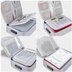 Anubhav Janni Document Bag Grey Organizer Multilayer Travel File Organizer Storage Lock Waterproof Folders Certificates Safe Pouch Home Office Files Home Laptop Passports (Pack Of 1 Pcs) - Image 5