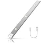 Anubhav Janni Sensor Light 40 Cm Motion Under Cabinet LED Color Modes Dimmable USB Rechargeable Closet Lamp Wireless Stick On  Kitchen Battery Stair Hallway Light (Pack Of 1 Pcs)