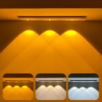 Anubhav Janni Sensor Light 40 Cm Motion Under Cabinet LED Color Modes Dimmable USB Rechargeable Closet Lamp Wireless Stick On  Kitchen Battery Stair Hallway Light (Pack Of 1 Pcs) - Image 2