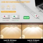 Anubhav Janni Sensor Light 40 Cm Motion Under Cabinet LED Color Modes Dimmable USB Rechargeable Closet Lamp Wireless Stick On  Kitchen Battery Stair Hallway Light (Pack Of 1 Pcs) - Image 5