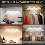 Anubhav Janni Sensor Light 40 Cm Motion Under Cabinet LED Color Modes Dimmable USB Rechargeable Closet Lamp Wireless Stick On  Kitchen Battery Stair Hallway Light (Pack Of 1 Pcs) - Image 6