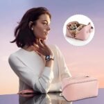 Anubhav Janni Makeup Pouch Bag Travel Pouches for Women Vanity Bag Women Latest Cosmetic Organizer Toiletry Mini and Skincare Pouch Leather Large Capacity Waterproof with Handle (pack of 1) - Image 6
