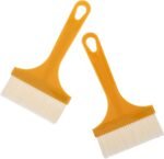 Anubhav Janni Only Brush Painting Glue Set Kitchen Tool With Soft Bristles Oil Butter Craft Durable Reusable Large Silicone Pastry Basting Cooking Heat Resistant Dishwasher Safe (Pack Of 10 Pcs)