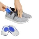 Anubhav Janni Blue Heel Foot Care Protector Pad For Shoe Insoles Liners Bite Grip Tape Shoes Men Gel cups Silicon Ankle Pain Spur Shock Heels and Women Silicone Pads Pain Relief (1 Pair) - Image 2