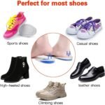 Anubhav Janni Blue Heel Foot Care Protector Pad For Shoe Insoles Liners Bite Grip Tape Shoes Men Gel cups Silicon Ankle Pain Spur Shock Heels and Women Silicone Pads Pain Relief (1 Pair) - Image 5