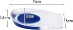 Anubhav Janni Blue Heel Foot Care Protector Pad For Shoe Insoles Liners Bite Grip Tape Shoes Men Gel cups Silicon Ankle Pain Spur Shock Heels and Women Silicone Pads Pain Relief (1 Pair) - Image 8