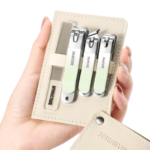 Anubhav Janni Nail Cutter Kit Clippers Professional Manicure Pedicure Men Women Toe Kit Sharp Stainless Steel Thick Finger Nail Professional Grooming Kits Travel Perfect Gifts Women (Set Of 4)