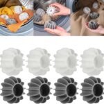 Anubhav Janni Lint Ball Small Washing Machine Cleaning Balls Soft Silicone Laundry for Deep Cleaning Pet Hair Removal Reusable Catcher Hand Wash Clothes Wrinkle (Pack Of 10 Pcs)