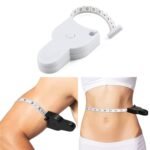 Anubhav Janni Body Measuring Tape Measure Soft for Tailors Measurements White Retractable With Lock Pin And Push Button Measurement Fat Weight Loss Sewing Tailor Sewing Tailoring (Pack Of 1 Pcs)