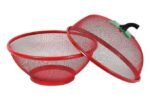 Anubhav Janni Apple Fruit Bakset Shape Net Fruits Vegetables Basket Kitchen Cover Vegetable Stand Basket Cover Kitchen Bowl Mesh lid Tabletop Holder Keep Unwanted Pets Insects (Pack Of 1 Pcs) - Image 3