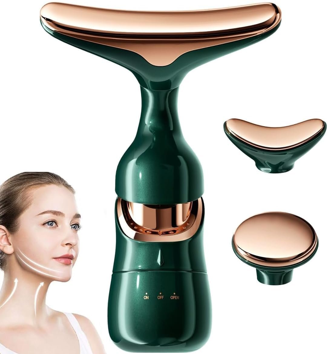 Anubhav Janni 3 In 1 Face Massager In Anti Wrinkles Neck Eyes Skin Care Vibration Facial Slimming Beauty Device Tightening Massage Kit with Modes Care Improve Firmness Smoothing (Pack Of 1 Pcs) Anubhav Janni 3 In 1 Face Massager In Anti Wrinkles Neck Eyes Skin Care Vibration Facial Slimming Beauty Device Tightening Massage Kit with Modes Care Improve Firmness Smoothing (Pack Of 1 Pcs) - Image 1