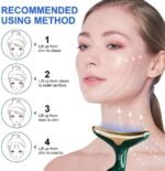 Anubhav Janni 3 In 1 Face Massager In Anti Wrinkles Neck Eyes Skin Care Vibration Facial Slimming Beauty Device Tightening Massage Kit with Modes Care Improve Firmness Smoothing (Pack Of 1 Pcs) - Image 4