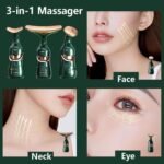 Anubhav Janni 3 In 1 Face Massager In Anti Wrinkles Neck Eyes Skin Care Vibration Facial Slimming Beauty Device Tightening Massage Kit with Modes Care Improve Firmness Smoothing (Pack Of 1 Pcs) - Image 8