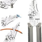 Anubhav Janni All In 1 Wire Stripper All in 1 Crimping Tool Stainless Steel Cutter Cable Crimper DIY Electrical Work Hand Wiring Work Cutter Cuts Crimps Cables Pros in Stripper (Pack Of 1 Pcs)