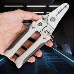 Anubhav Janni 6 In 1 Wire Stripper Professional Stripper Wire Crimping Tool Cutter Crimper Electric Cable Stripper Wiring Tools Cutter Looping Pliers Stripping Cutting (Pack Of 1 Pcs) - Image 8