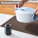 Anubhav Janni Place Mat Brown Placemats Place Mats Kitchen Dining Table Heat Resistant Stain Anti Skid Washable Table Mats Vinyl Dinner Viny Heat Resistant Placement (Pack Of 2 Pcs) - Image 5