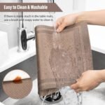 Anubhav Janni Place Mat Brown Placemats Place Mats Kitchen Dining Table Heat Resistant Stain Anti Skid Washable Table Mats Vinyl Dinner Viny Heat Resistant Placement (Pack Of 2 Pcs) - Image 6