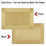 Anubhav Janni Place Mat Golden Set Elegant Durable Decorative Table Mats Heat Resistant Non Slip Perfect For Dining Room Kitchen Special Occasions Placemats (Pack Of 2 Pcs) - Image 3