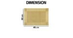 Anubhav Janni Place Mat Golden Set Elegant Durable Decorative Table Mats Heat Resistant Non Slip Perfect For Dining Room Kitchen Special Occasions Placemats (Pack Of 2 Pcs) - Image 4