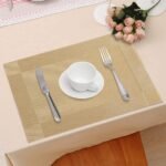 Anubhav Janni Place Mat Golden Set Elegant Durable Decorative Table Mats Heat Resistant Non Slip Perfect For Dining Room Kitchen Special Occasions Placemats (Pack Of 2 Pcs) - Image 7