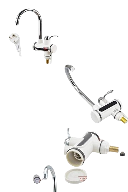 Anubhav Janni Water Heater Instant Electric Faucet Tankless Hot For Kitchen Bathroom Energy Efficient With Adjustable Temperature Control (Pack Of 1 Pcs) Anubhav Janni Water Heater Instant Electric Faucet Tankless Hot For Kitchen Bathroom Energy Efficient With Adjustable Temperature Control (Pack Of 1 Pcs) - Image 1