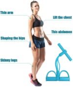 Anubhav Janni Pull Reducer Training Bands Tubes Sculpt Shapely Waistline Build Lean Core Strength Enhance Full Body Workouts Body Trimmer Pedal Exerciser Yoga Exercise (Pack Of 1 Pcs) - Image 3