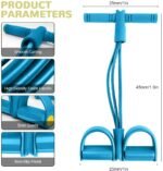 Anubhav Janni Pull Reducer Training Bands Tubes Sculpt Shapely Waistline Build Lean Core Strength Enhance Full Body Workouts Body Trimmer Pedal Exerciser Yoga Exercise (Pack Of 1 Pcs) - Image 4