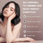 Anubhav Janni 4 G Hair Line Powder Black Hairline Instant Root Touch Up Thickening Fiber Waterproof Concealer For Thinning Hair Balding Gray Coverage Mess Free Women Men (Pack Of 1 Pcs) - Image 7