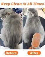 Anubhav Janni Cat Steam Brush One-Touch Spray Hair Removal Tool 360Rotating Handle With Silicone Massage Comb For Shedding Multifunctional Dog Grooming with 360 Rotating (pack of 1) - Image 5