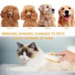 Anubhav Janni Cat Steam Brush One-Touch Spray Hair Removal Tool 360Rotating Handle With Silicone Massage Comb For Shedding Multifunctional Dog Grooming with 360 Rotating (pack of 1) - Image 8