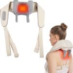Anubhav Janni Neck Massager Cervical Pain Relief Electric Deep Tissue Shiatsu Infrared Heat Therapy Kneading Massage Machine Full Body Relax Neck Muscles Back Massager (Pack Of 1 Pcs)