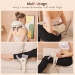 Anubhav Janni Neck Massager Cervical Pain Relief Electric Deep Tissue Shiatsu Infrared Heat Therapy Kneading Massage Machine Full Body Relax Neck Muscles Back Massager (Pack Of 1 Pcs) - Image 2