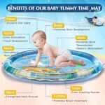 Anubhav Janni Round Baby Water Play Mat Inflatable Round Shape Baby Play for Babies and Toddlers Leak-Resistant Sensory Gym Infants Indoor Outdoor Water-Filled Activity (pack of 1) - Image 3