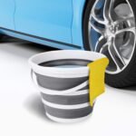 Anubhav Janni Folding Bucket 5 Ltr Multifunctional Foldable Silicone Collapsible Basin Bowl Camping Hiking Travel Bathroom Home Outdoor Garden Car Washing Fishing Travelling (Pack Of 1 Pcs) - Image 7