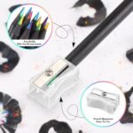 Anubhav Janni Rainbow Pencil 12Pcs Pencils Colored Pencil Fun Pencils Kids Kids Colors Adults Art Supplies Girls Boys Black Wooden Multi Coloring Drawing Sketching Rainbow (Set Of 12 Pcs) - Image 3