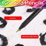 Anubhav Janni Rainbow Pencil 12Pcs Pencils Colored Pencil Fun Pencils Kids Kids Colors Adults Art Supplies Girls Boys Black Wooden Multi Coloring Drawing Sketching Rainbow (Set Of 12 Pcs) - Image 4