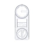 Anubhav Janni Geometric Ruller Multifunctional Ruler Mathematics Drawing Template Woodworking Style Movable Measuring School Students teacher Office Artist Architects Engineers (Pack Of 2 Pcs)
