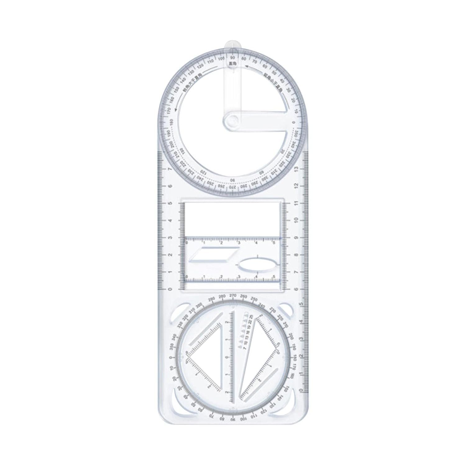 Anubhav Janni Geometric Ruller Multifunctional Ruler Mathematics Drawing Template Woodworking Style Movable Measuring School Students teacher Office Artist Architects Engineers (Pack Of 2 Pcs) Anubhav Janni Geometric Ruller Multifunctional Ruler Mathematics Drawing Template Woodworking Style Movable Measuring School Students teacher Office Artist Architects Engineers (Pack Of 2 Pcs) - Image 1