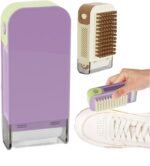 Anubhav Janni 2 In 1 Cloth Washing Brush Foaming Soap Box with Roller Scrub Portable Bar Dispenser for Cleaning Storage  Travel Holes Spring Holder Dishwashing Bathroom (Pack Of 1 Pcs)